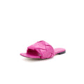 Women's Lido Flat Sandals Maxi Intrecciato Leather
