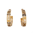 Logo Signature Hoop Earrings Metal