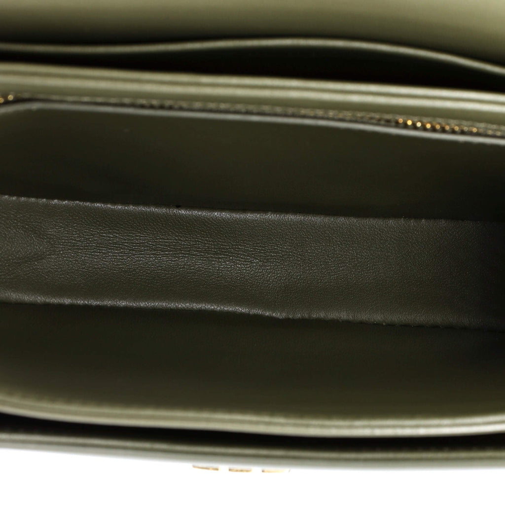 Triomphe Besace Clea Chain Flap Bag Leather