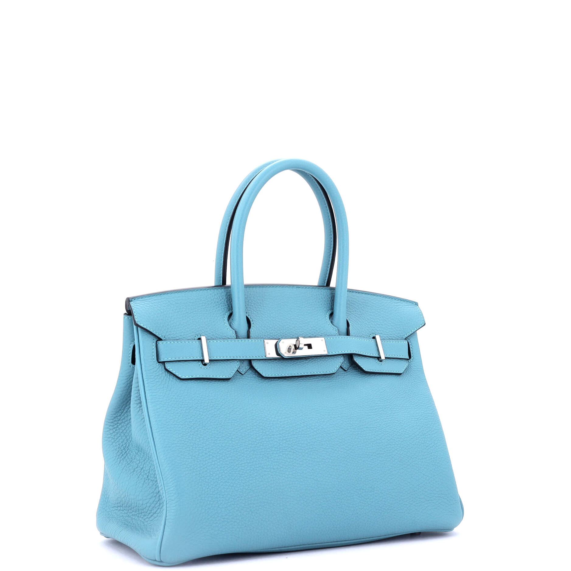 Birkin Handbag Bleu Du Nord Togo with Palladium Hardware 30