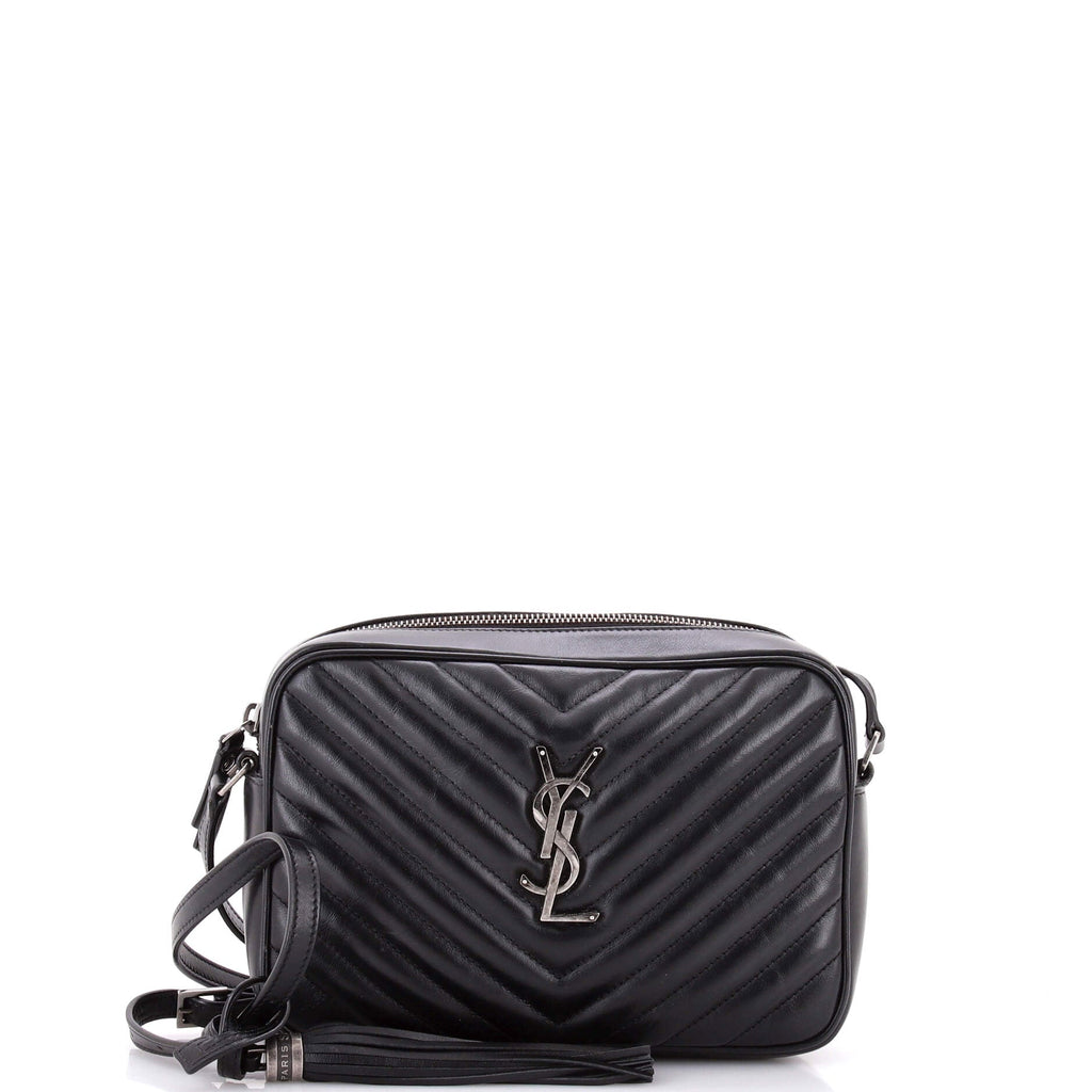 Lou Camera Bag Matelasse Chevron Leather Small