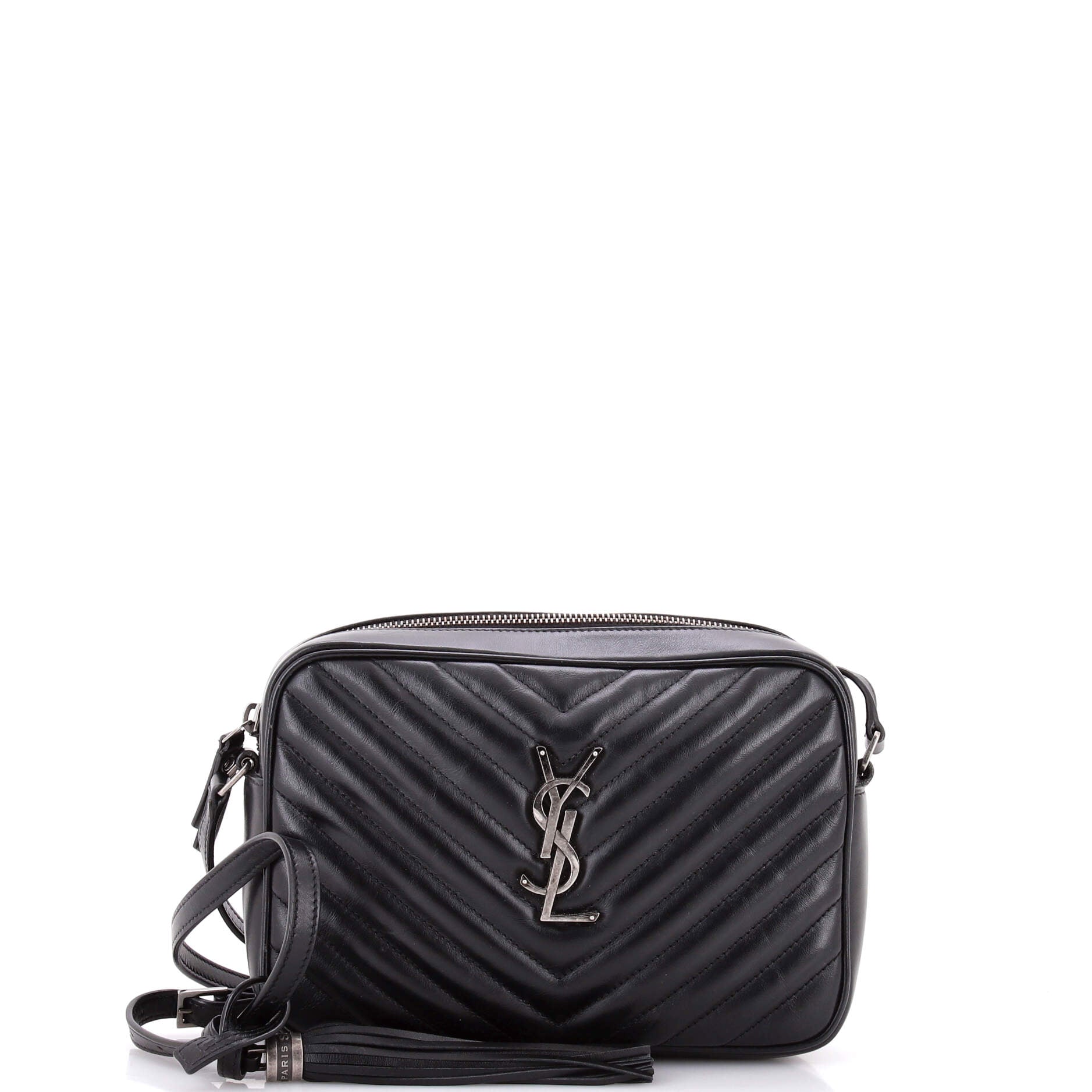 Lou Camera Bag Matelasse Chevron Leather Small