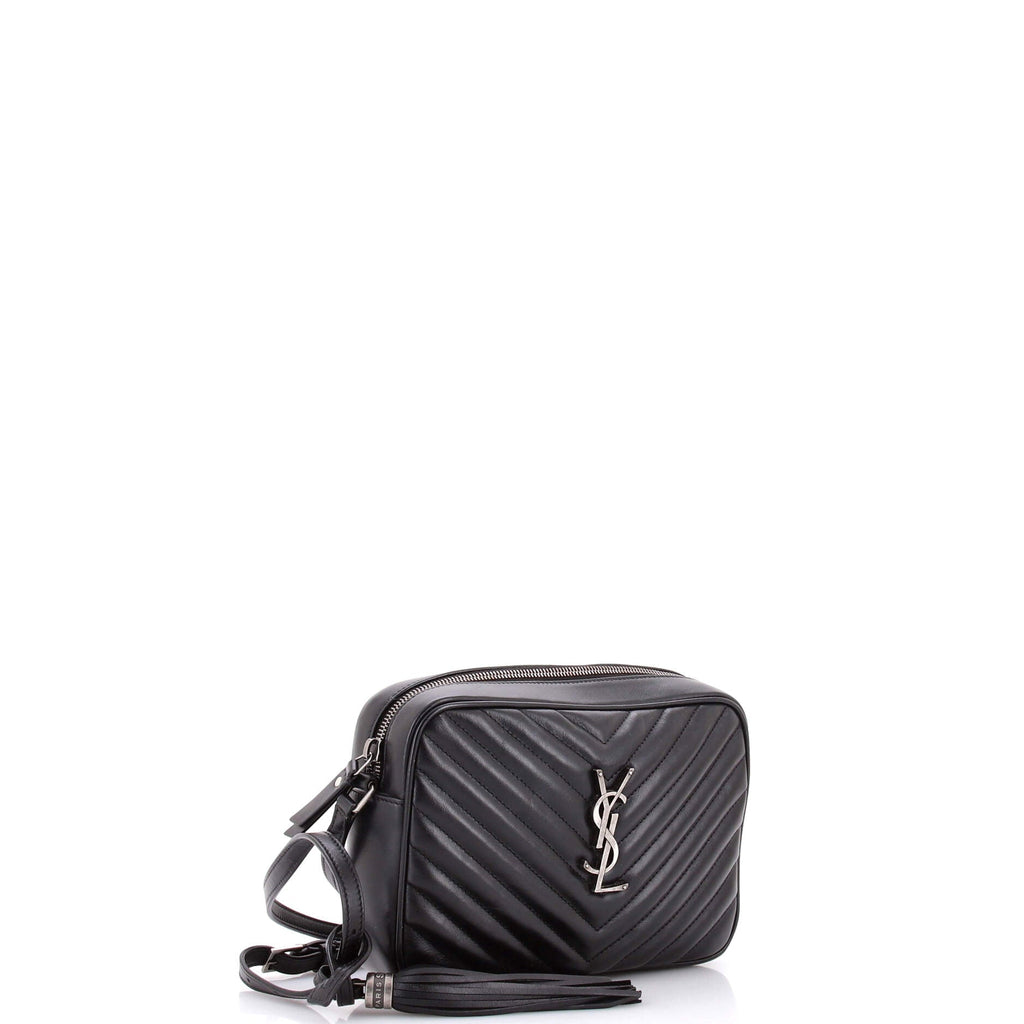 Lou Camera Bag Matelasse Chevron Leather Small