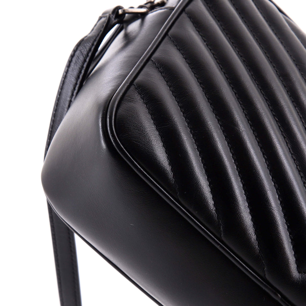 Lou Camera Bag Matelasse Chevron Leather Small