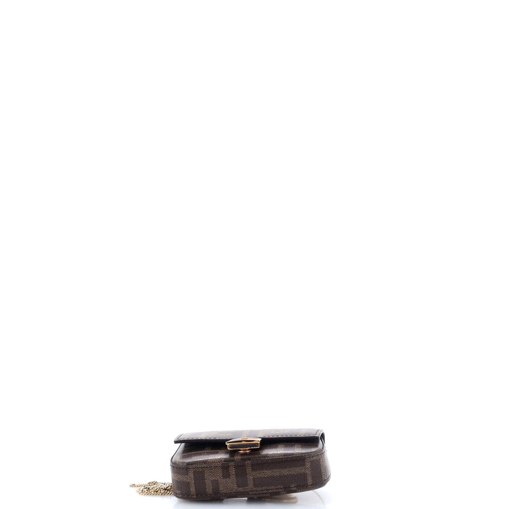 Chain Baguette Charm Bag Zucca Canvas Nano