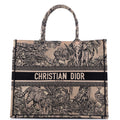 Book Tote Embroidered Canvas Large
