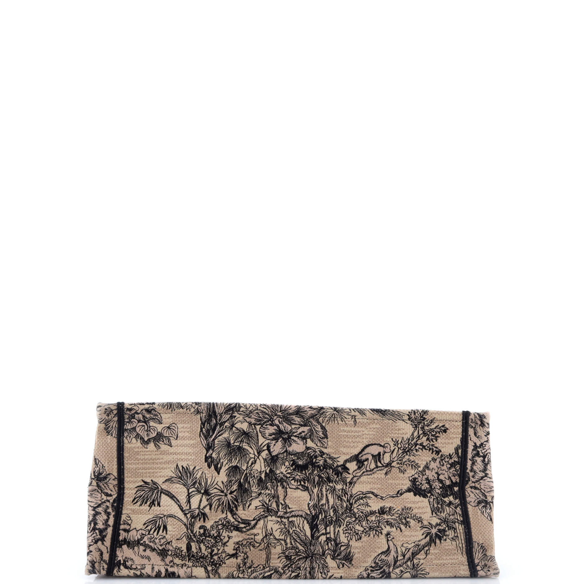 Book Tote Embroidered Canvas Large