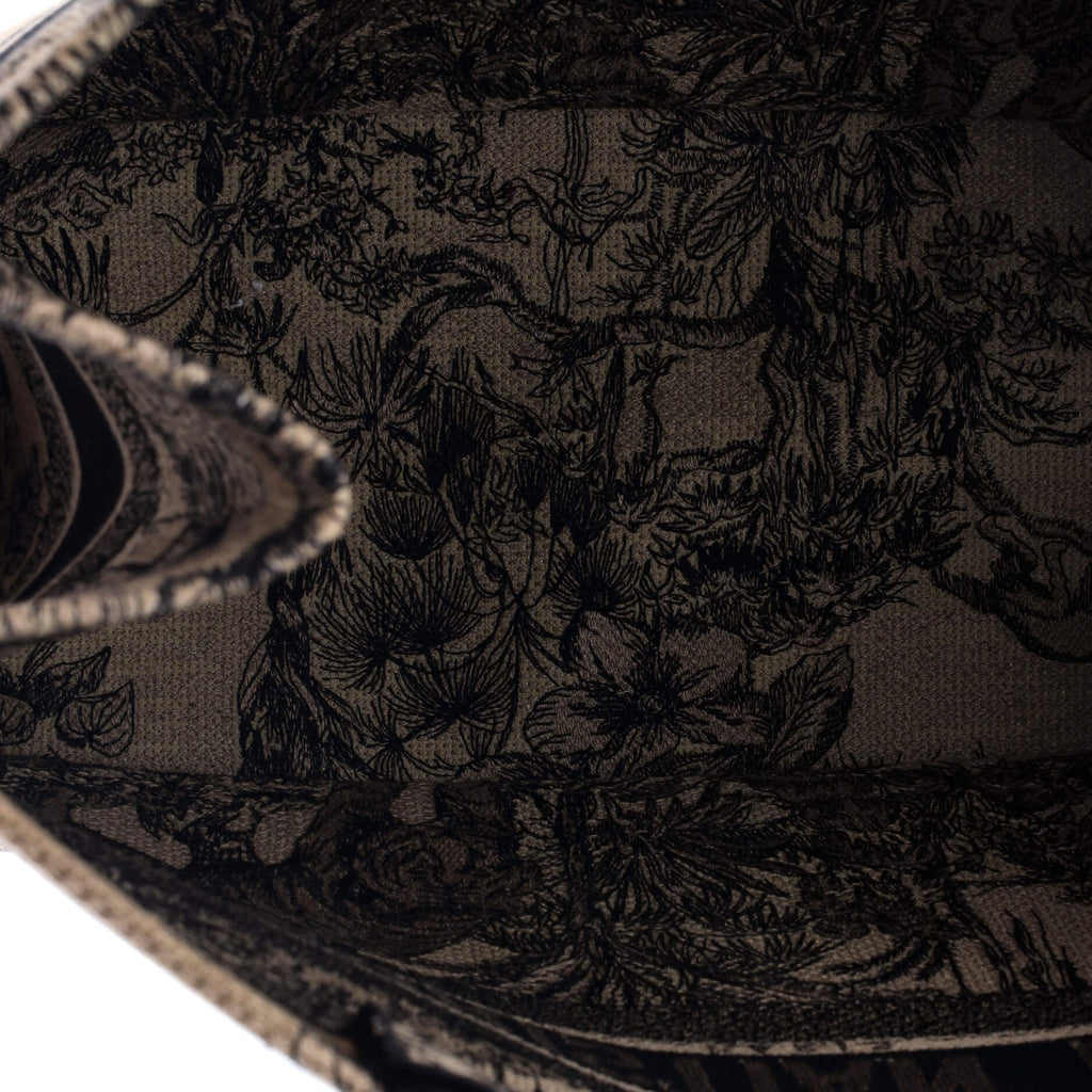 Book Tote Embroidered Canvas Large