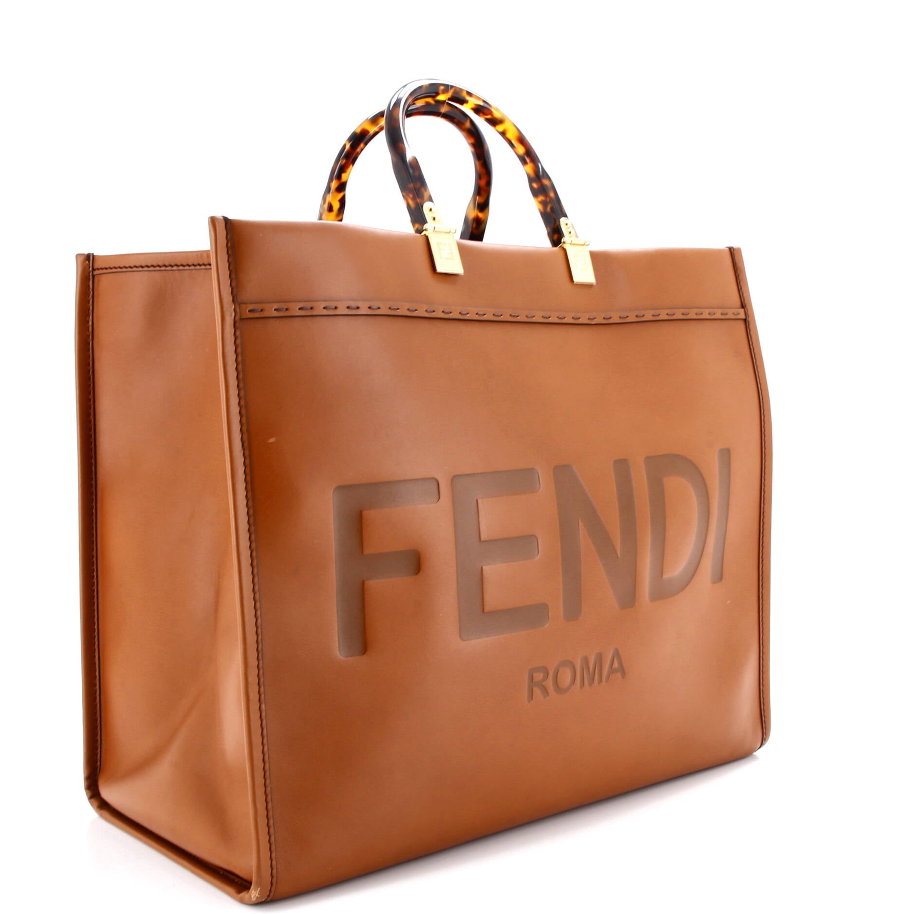 Sunshine Shopper Tote Leather Large