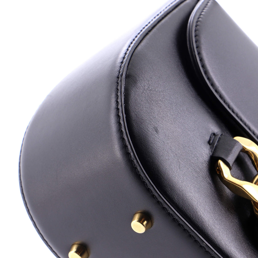 VLogo Chain Flap Shoulder Bag Leather Medium