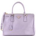 Double Zip Lux Tote Saffiano Leather Medium