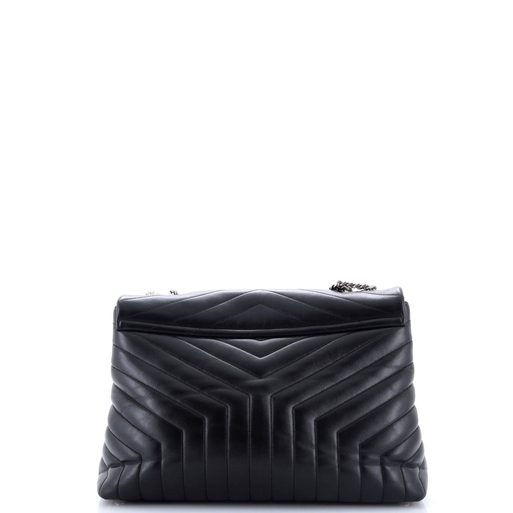 Loulou Shoulder Bag Matelasse Chevron Leather Large