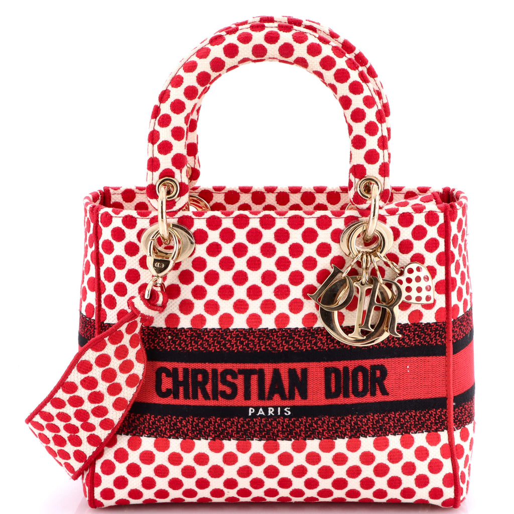 DiorAmour Lady D-Lite Bag Printed Canvas Medium