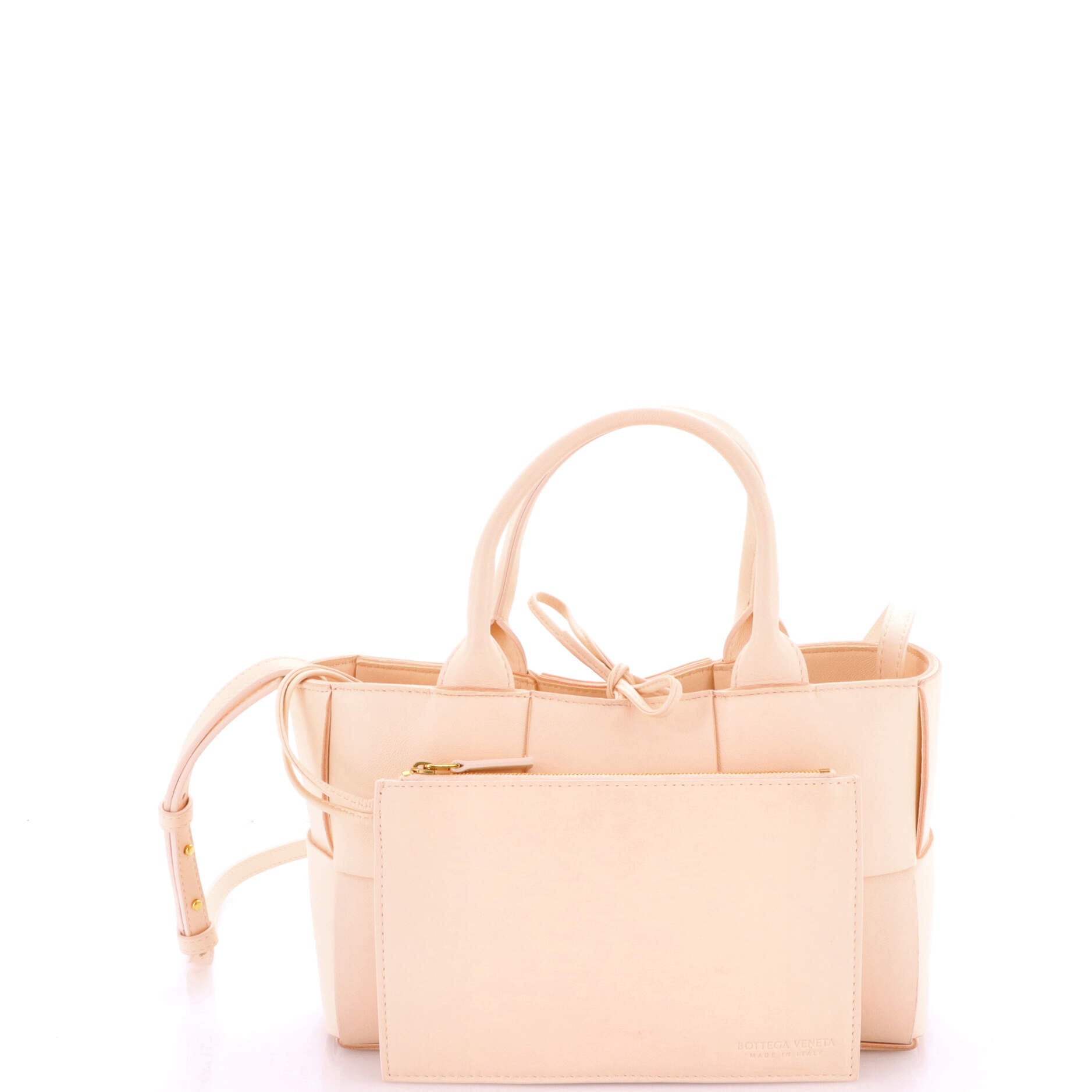 Arco Tote Maxi Intrecciato Leather Mini