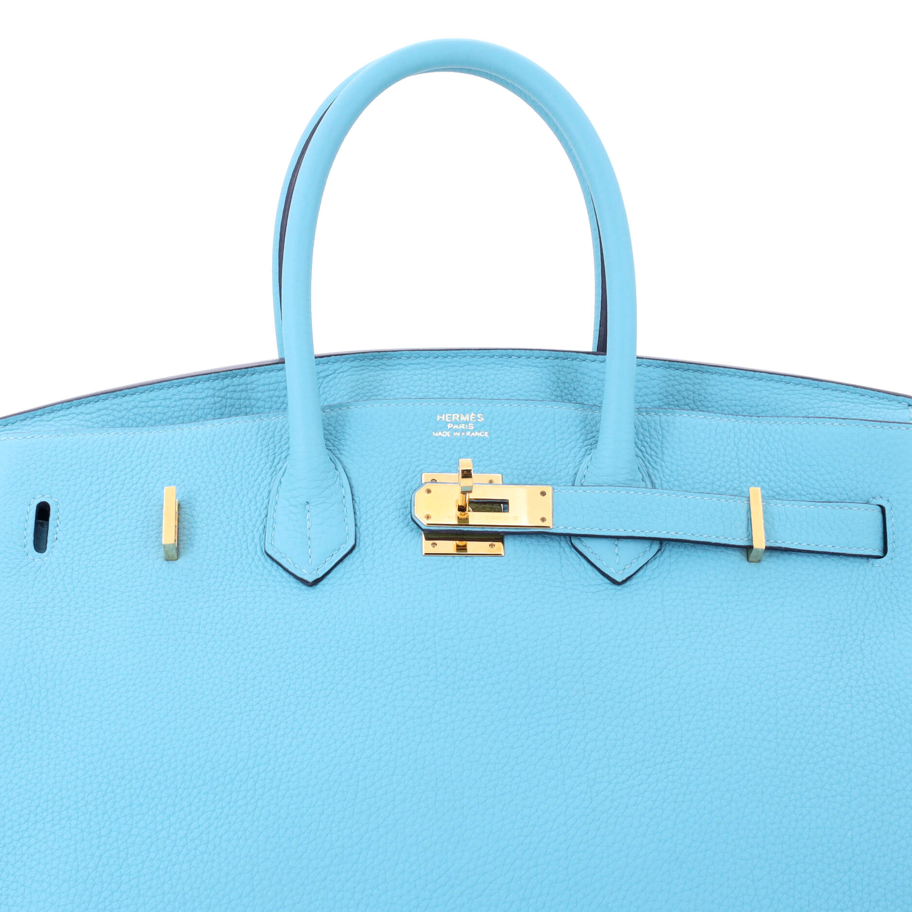 Birkin Handbag Bleu Du Nord Togo with Gold Hardware 35