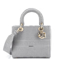 Lady D-Lite Bag Cannage Embroidered Canvas Medium