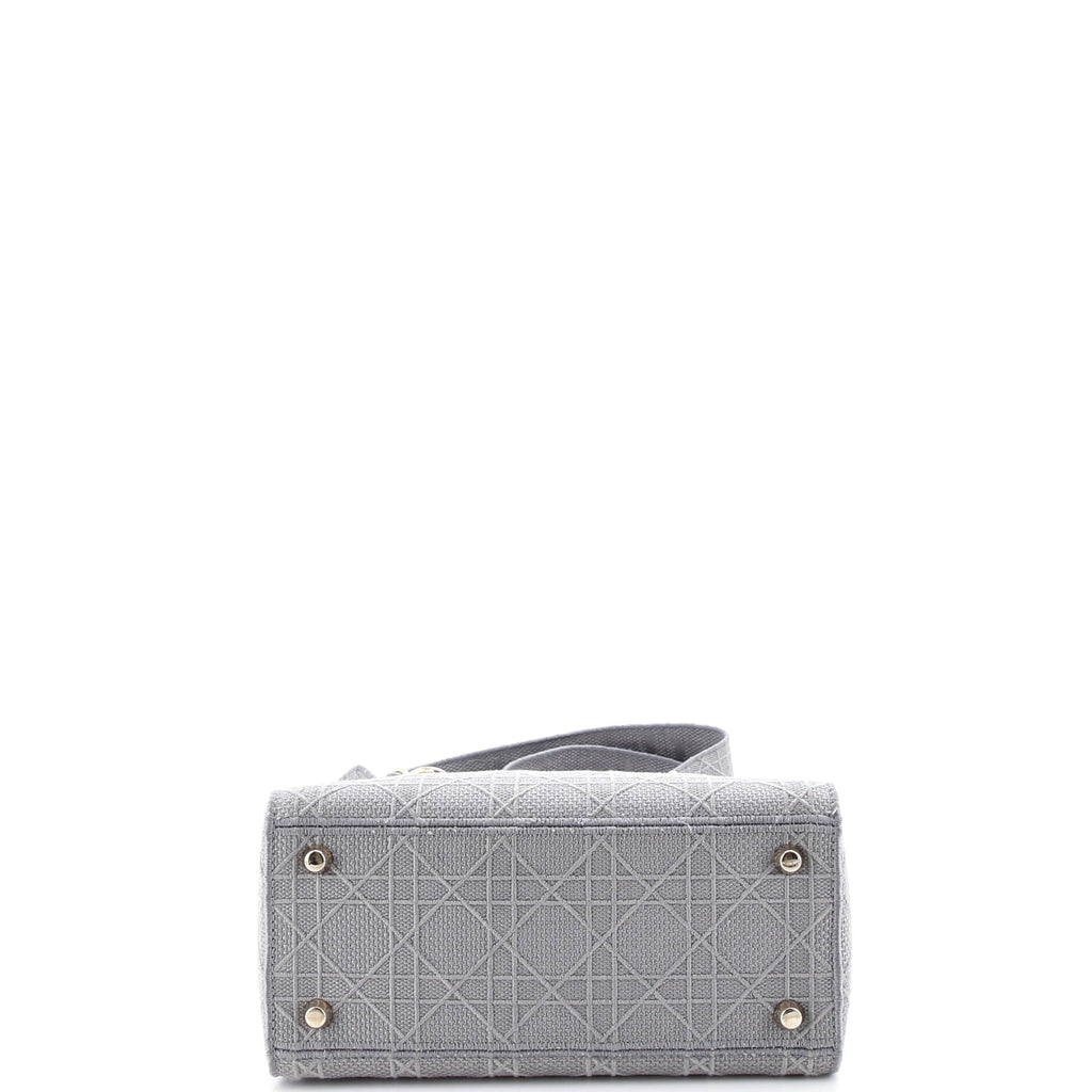 Lady D-Lite Bag Cannage Embroidered Canvas Medium