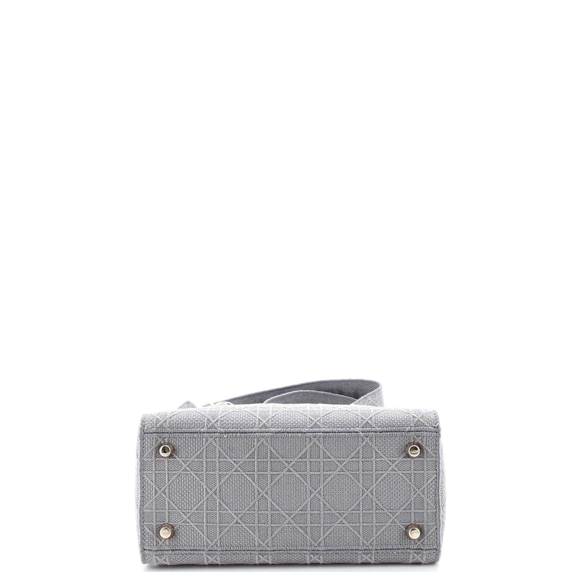 Lady D-Lite Bag Cannage Embroidered Canvas Medium