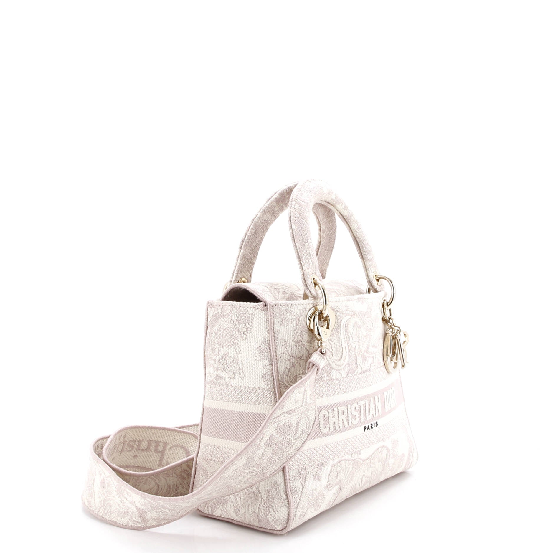 Toile de Jouy Lady D-Lite Bag Embroidered Canvas