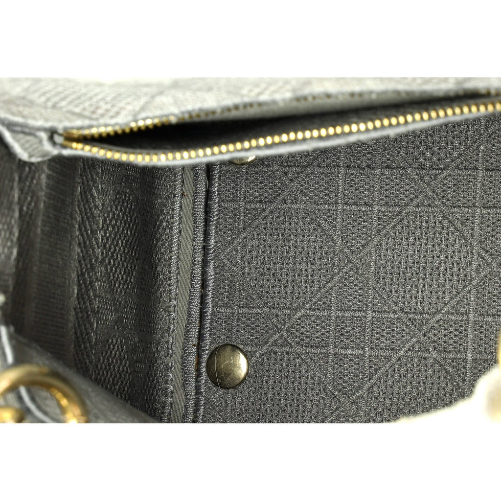 Lady D-Lite Bag Cannage Embroidered Canvas Medium