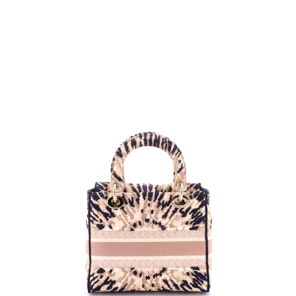 Lady D-Lite Bag Embroidered Canvas Medium