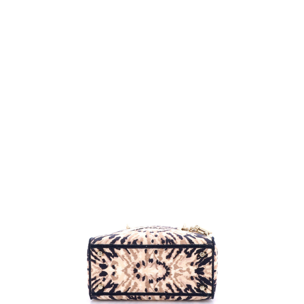 Lady D-Lite Bag Embroidered Canvas Medium