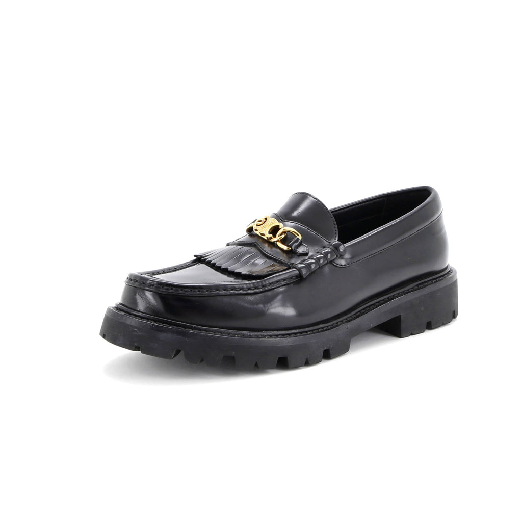Women's Triomphe Chain Margaret Loafers Leather