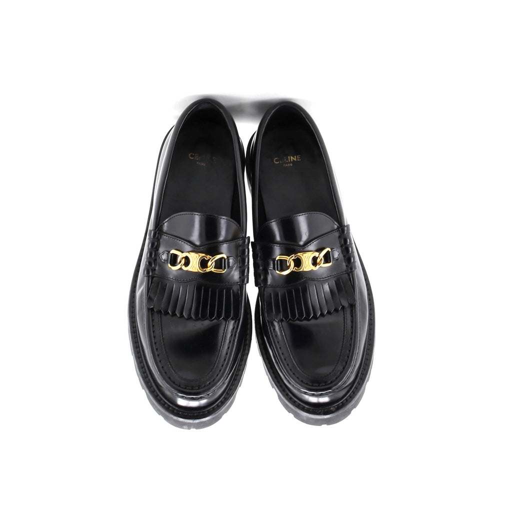 Women's Triomphe Chain Margaret Loafers Leather