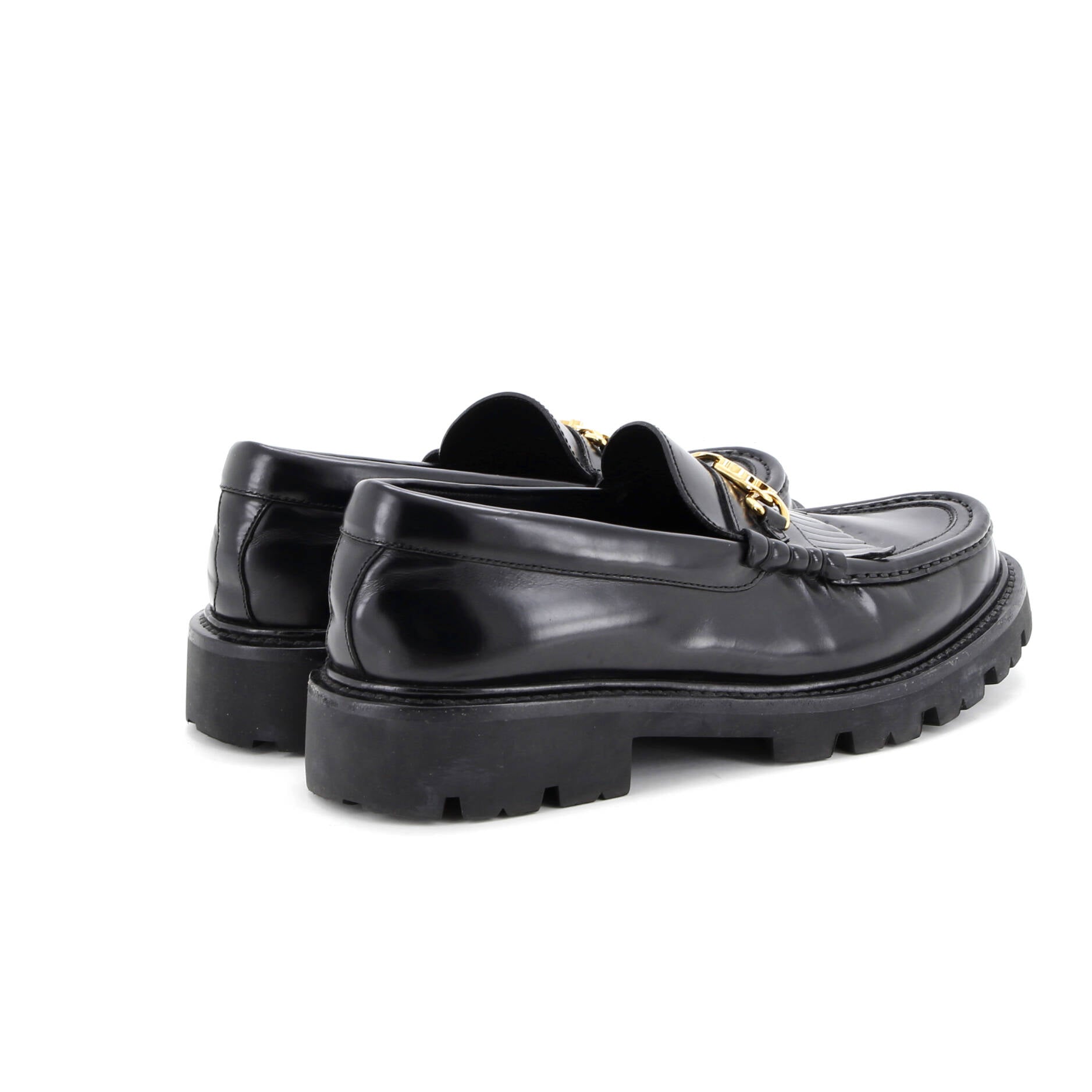 Women's Triomphe Chain Margaret Loafers Leather