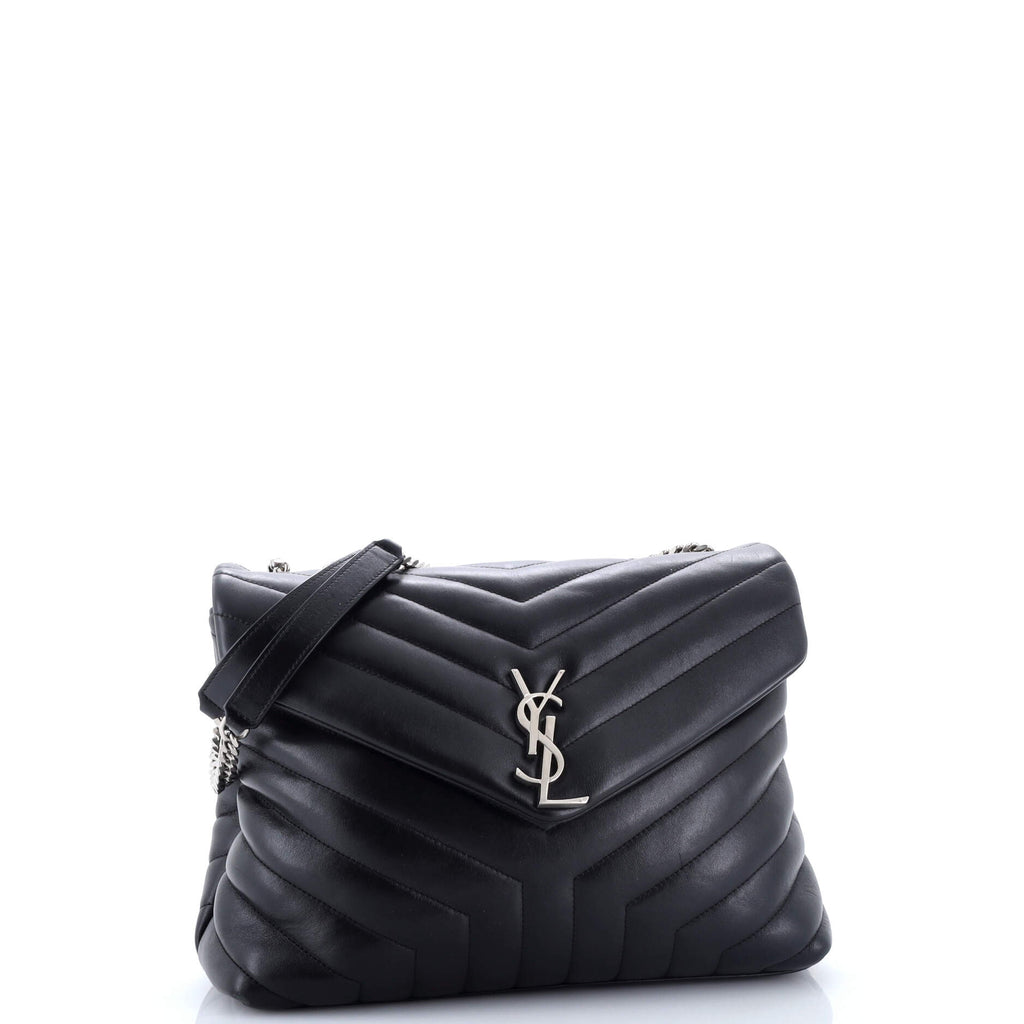 Loulou Shoulder Bag Matelasse Chevron Leather Medium