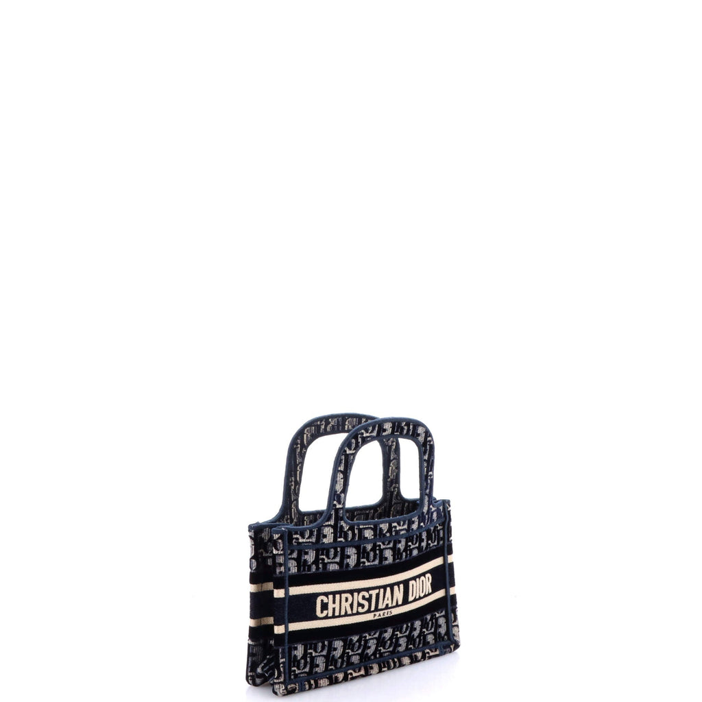Book Tote Oblique Velvet Mini
