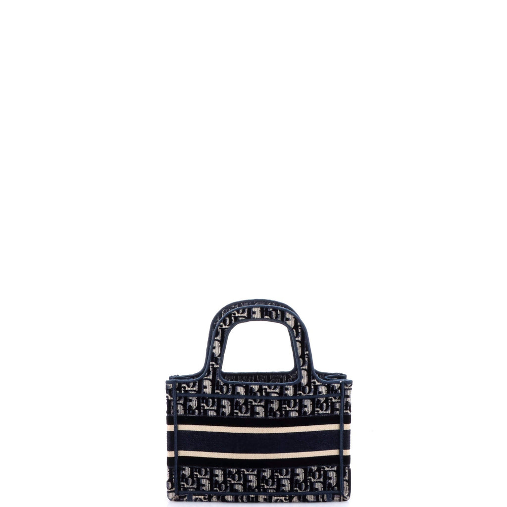 Book Tote Oblique Velvet Mini