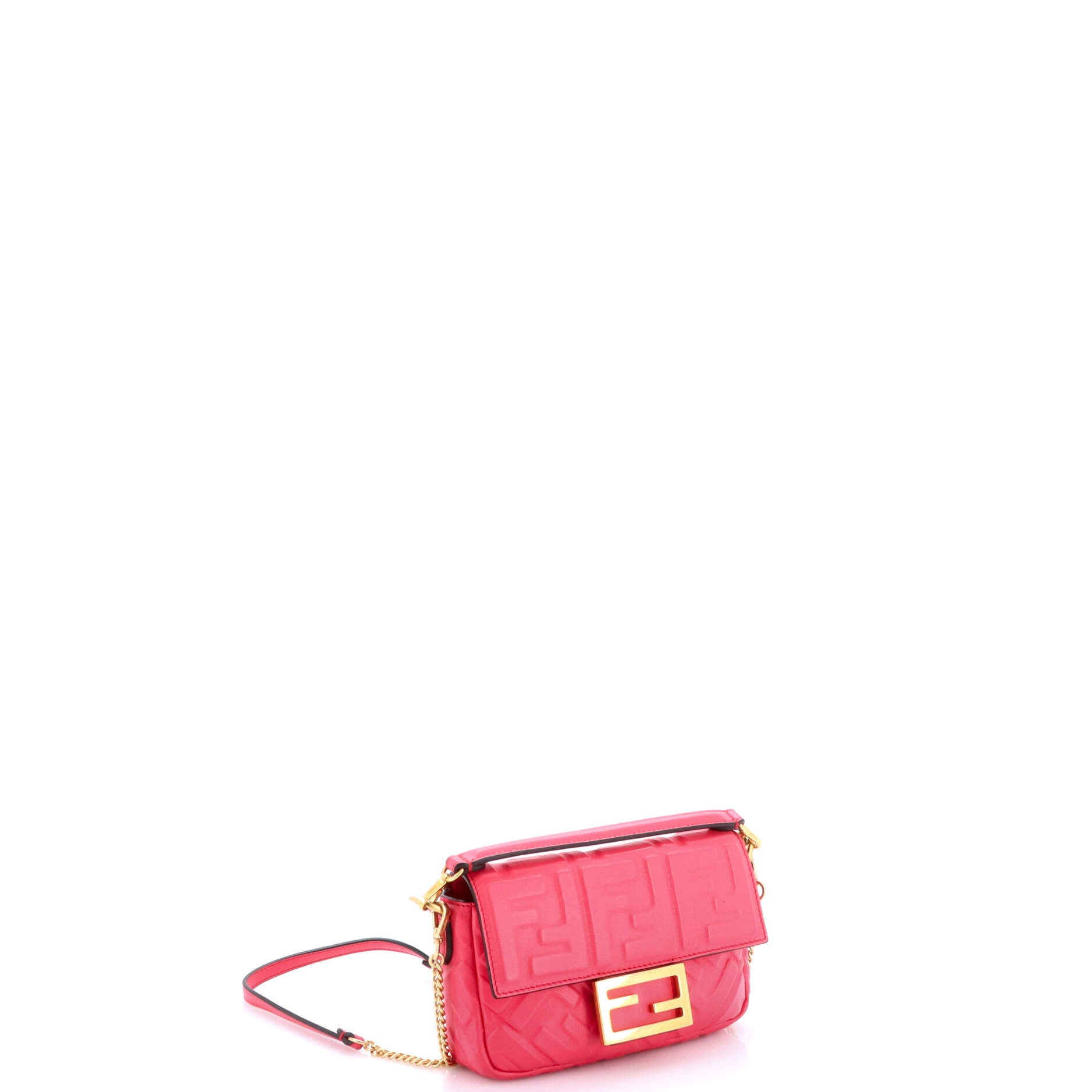 Baguette NM Bag Zucca Embossed Leather Mini