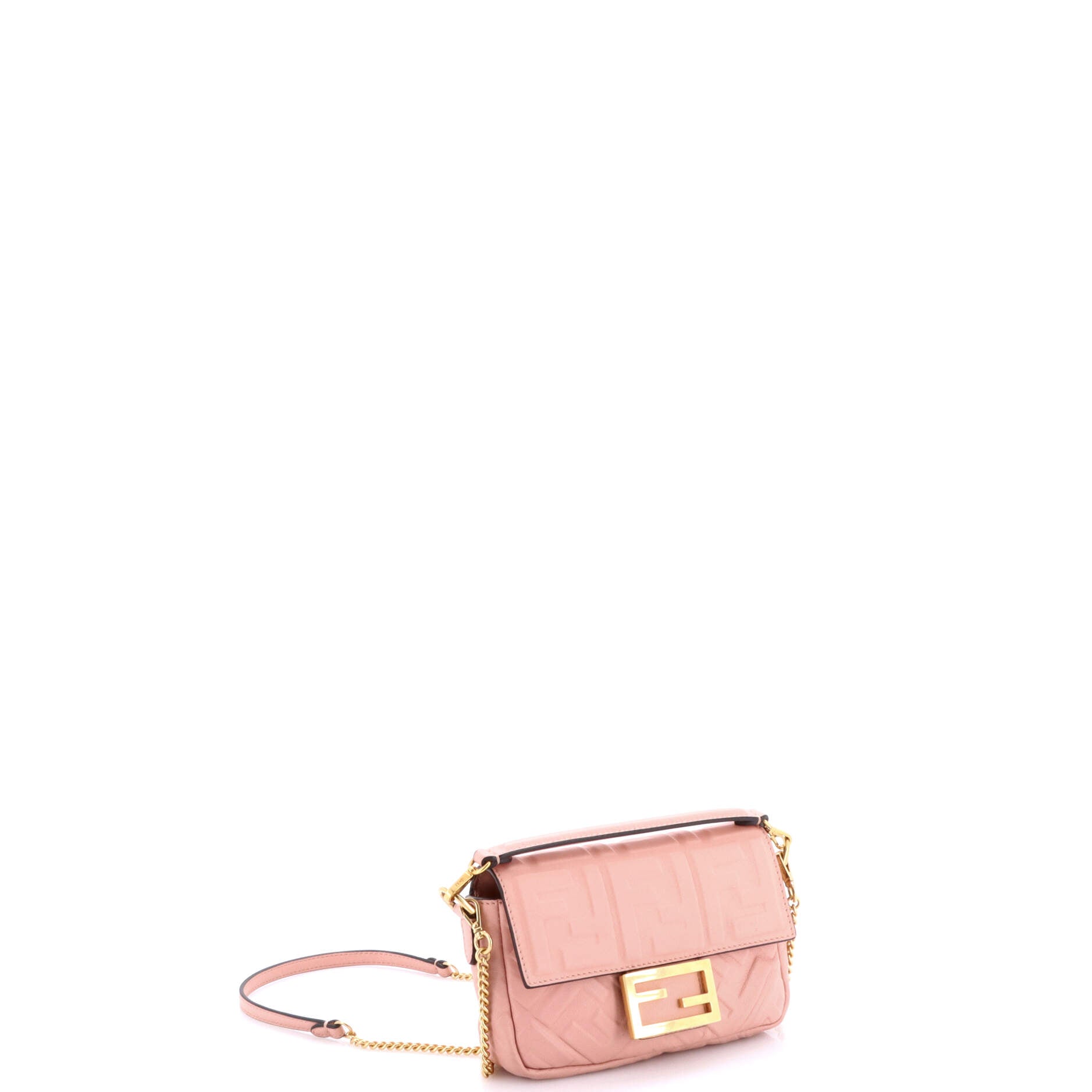 Baguette NM Bag Zucca Embossed Leather Mini