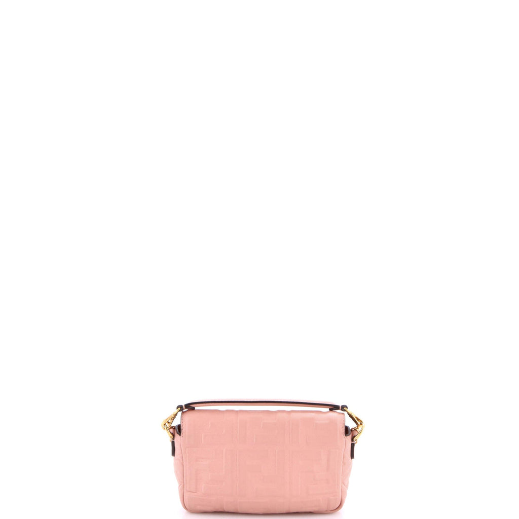 Baguette NM Bag Zucca Embossed Leather Mini