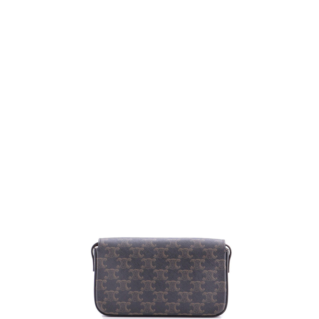 Triomphe East-West Shoulder Bag Triomphe Coated Canvas