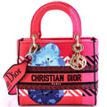 Lady D-Lite Bag Embroidered Canvas Medium