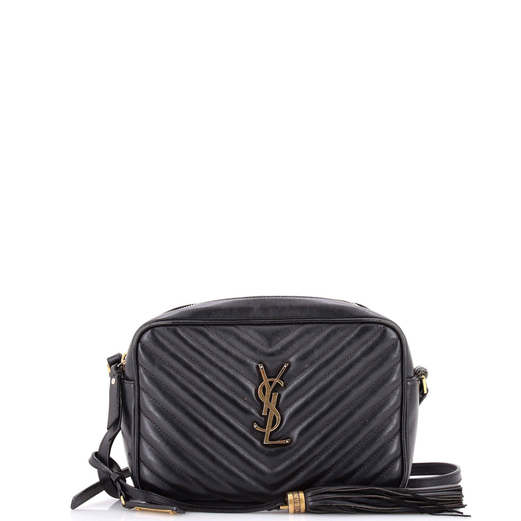 Lou Camera Bag Matelasse Chevron Leather Small