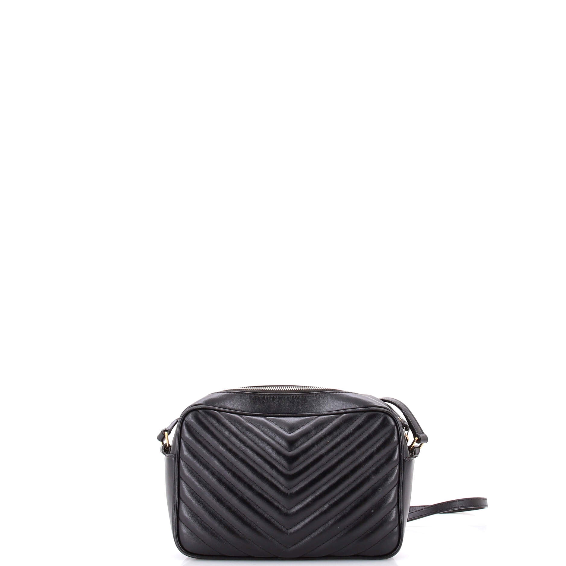 Lou Camera Bag Matelasse Chevron Leather Small