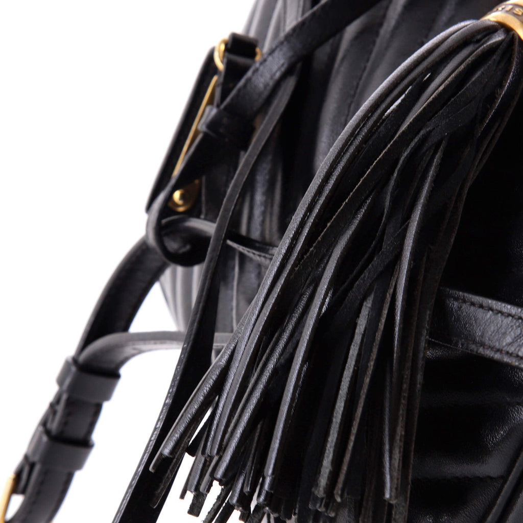Lou Camera Bag Matelasse Chevron Leather Small