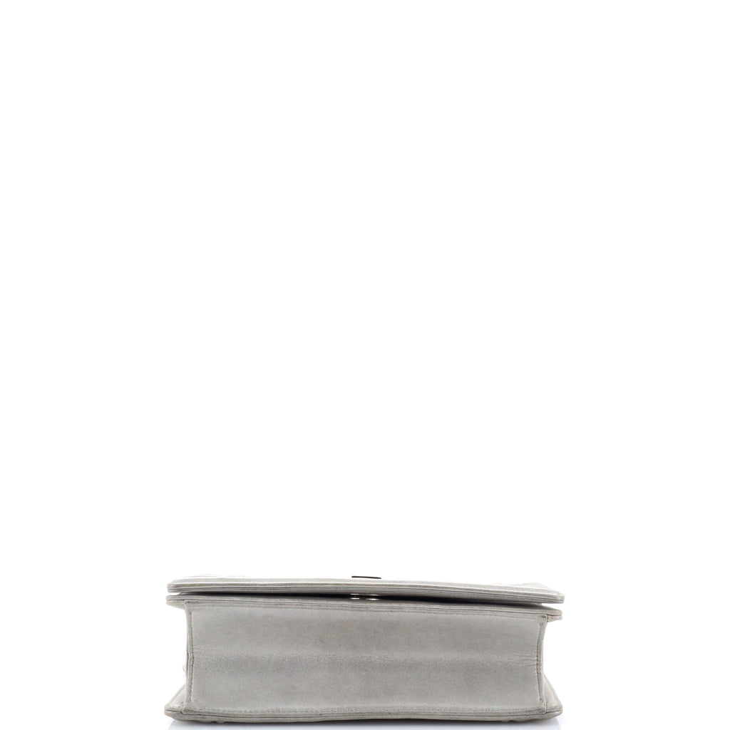 Diorama Flap Bag Iridescent Nubuck Small