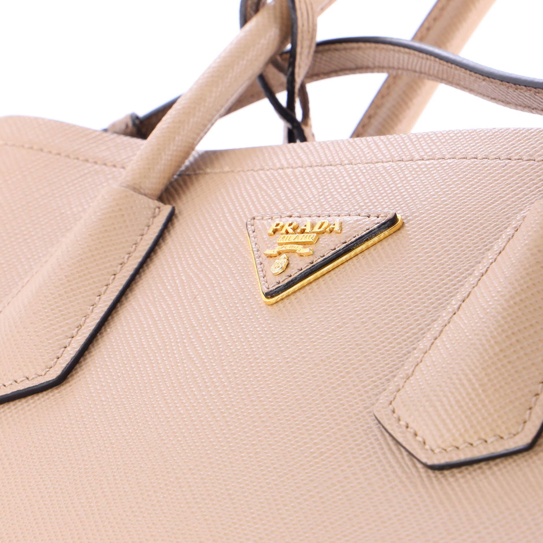 Cuir Double Tote Saffiano Leather Medium