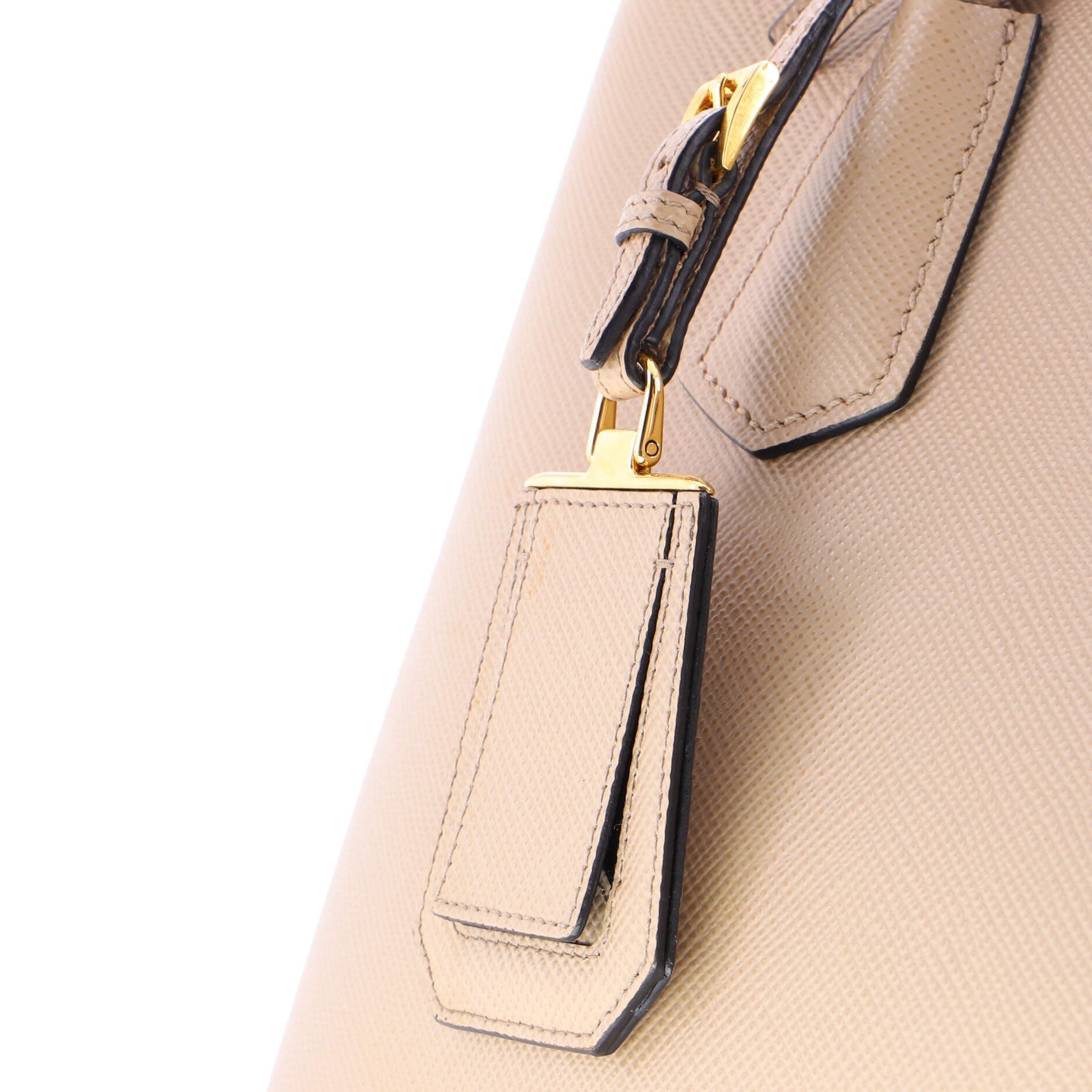 Cuir Double Tote Saffiano Leather Medium