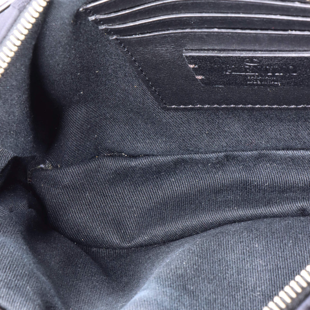 VLTN Shell Camera Bag Jacquard With Leather Small