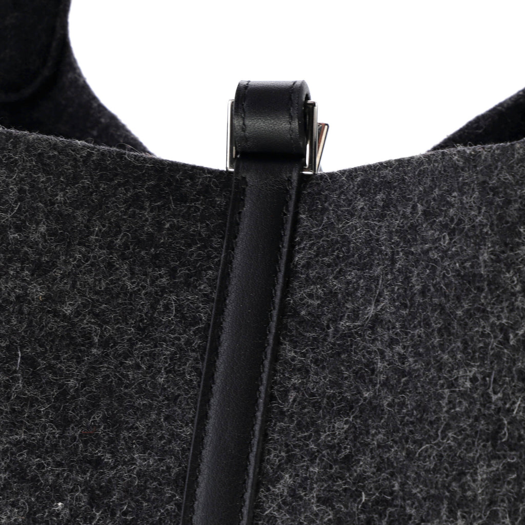 Picotin Lock Bag Felt with Leather MM