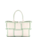 Arco Tote Stitched Maxi Intrecciato Leather Small