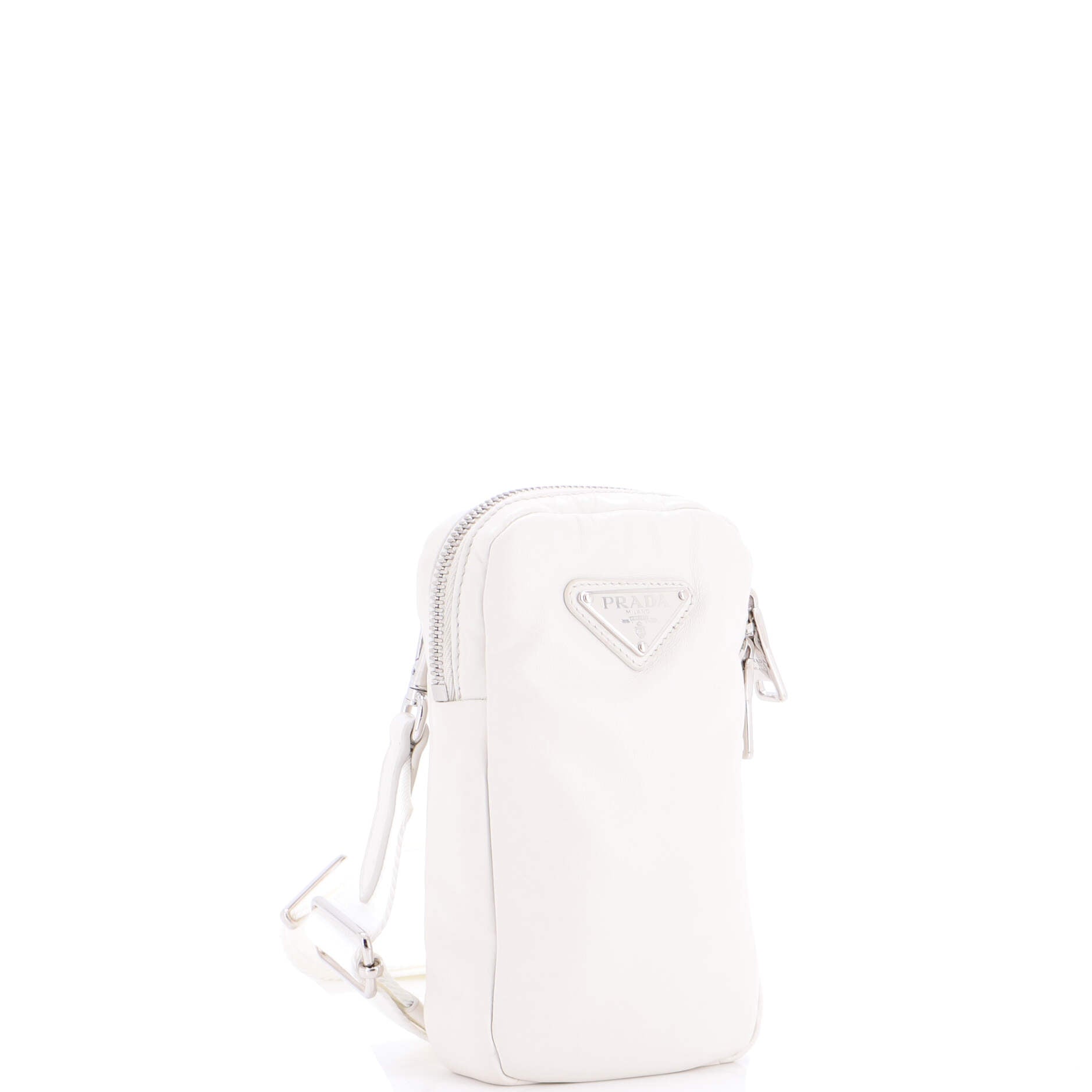 Padded Phone Holder Crossbody Bag Nappa Leather