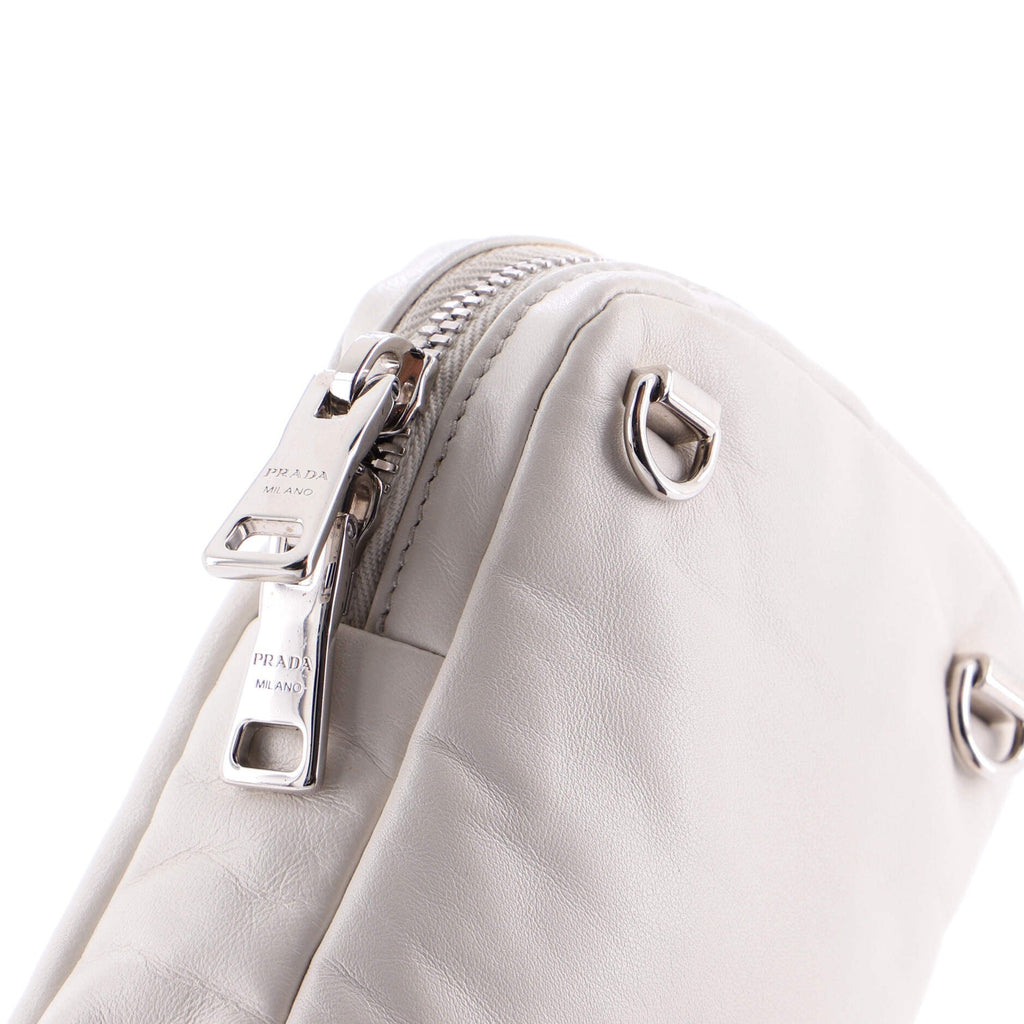 Padded Phone Holder Crossbody Bag Nappa Leather