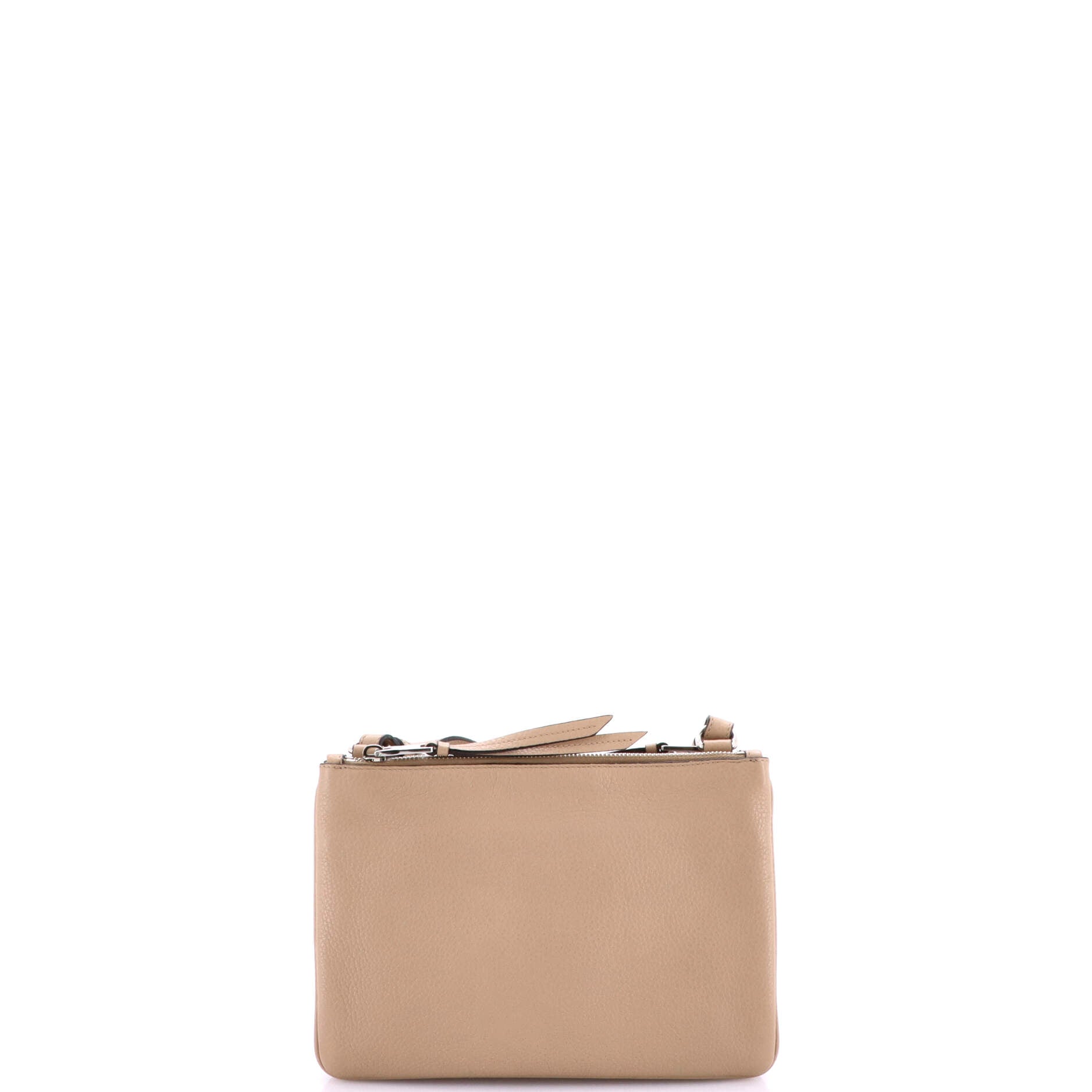Double Zip Crossbody Bag Vitello Daino Small