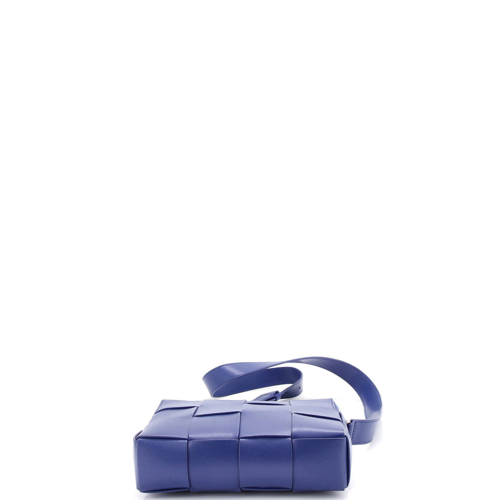 Cassette Camera Crossbody Bag Maxi Intrecciato Leather Small